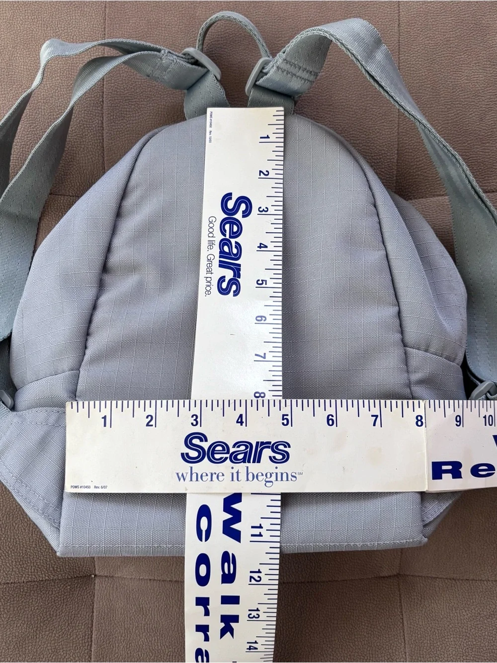 Like new Italian small grey backpack